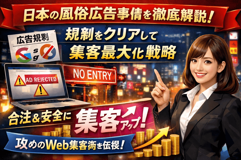 日本の風俗広告事情を徹底解説｜規制をクリアして集客を最大化する戦略
